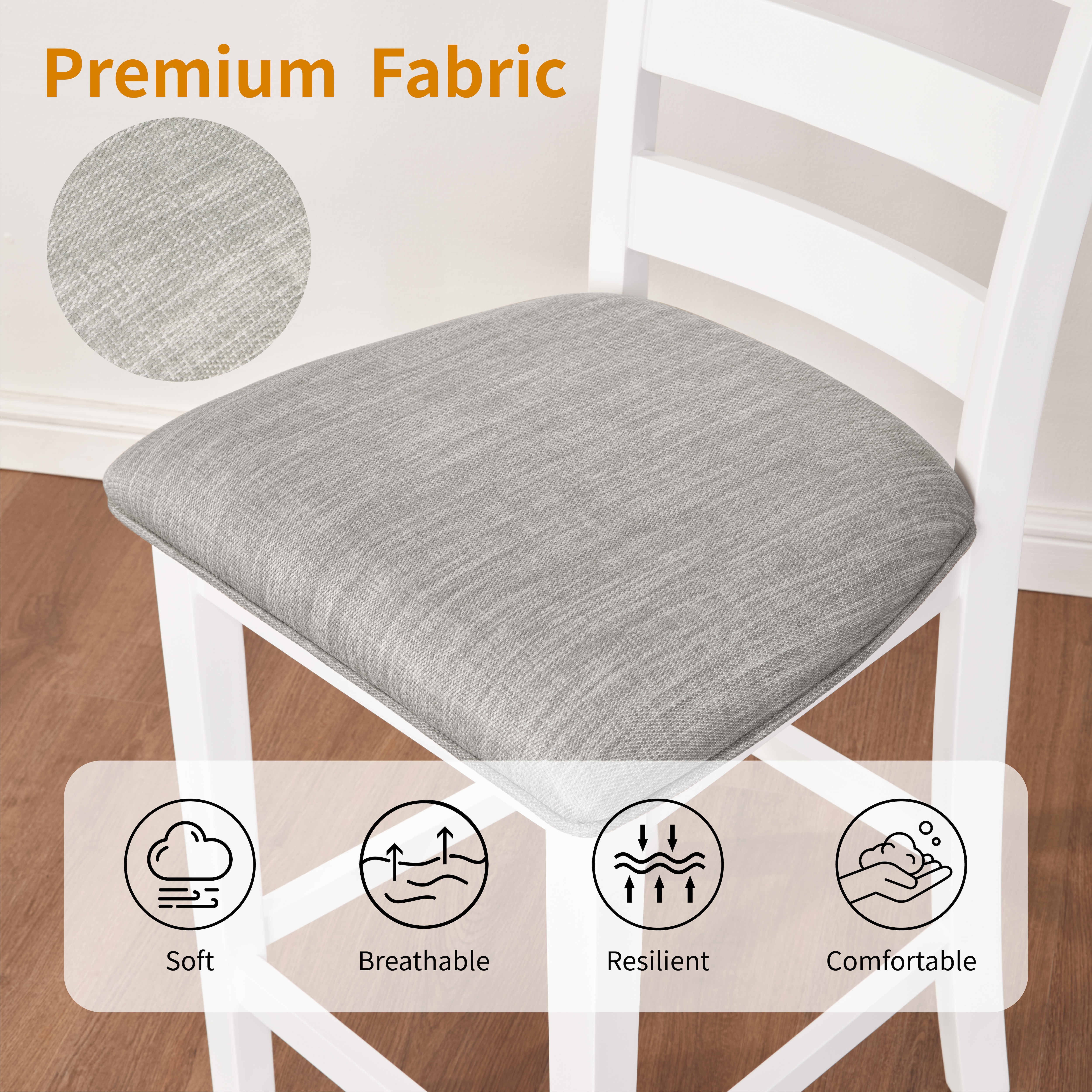 30" Modern Dining Table Set For 2 With Charging Station & 3-Tier Adjustable Storage | Space-Saving Kitchen Set With Upholstered Chairs For Small Spaces, Apartment,Off White_voghion.com